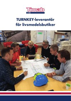 TURNKEY-leverantör för livsmedelsbutiker