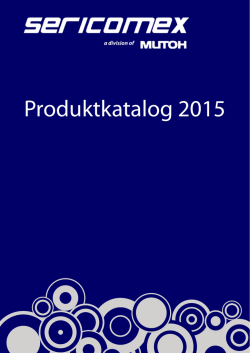 Produktkatalog 2015 - Sericomex Sweden AB