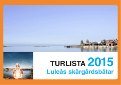 TURLISTA 2015 - Luleå kommun