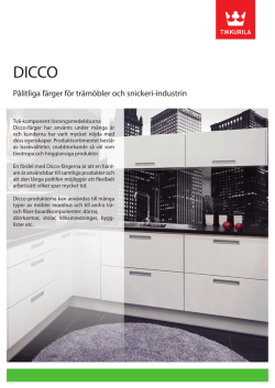 Dicco products SV