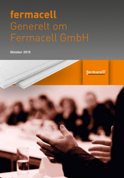Generellt om Fermacell GmbH
