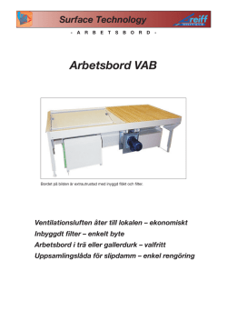 Arbetsbord VAB - Greiff Industrimiljö AB