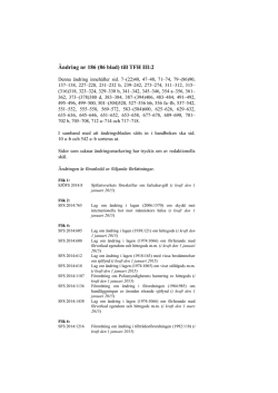 &Auml;ndring nr 186 till TFH III:2