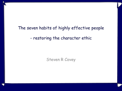 Stephen R. Covey för nybörjare