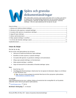 Track and review document changes