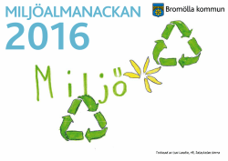 Miljöalmanacka 2016
