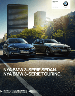 NYA BMW -SERIE SEDAN. NYA BMW