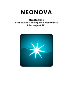 Handledning i Pict-O-Stat