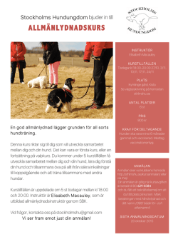 inbjudan - Stockholms Hundungdom