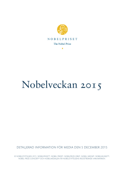 Nobelveckan 2015