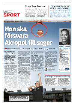 Den lilla bjässen Maria Melkon står redo att ta sig an Solna