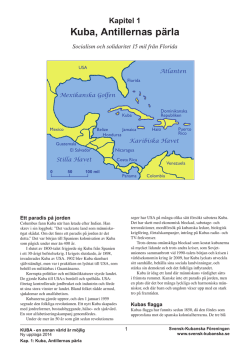 Kapitel 1 Kuba, Antillernas pärla - Svensk
