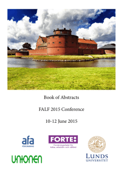 Book of Abstracts FALF 2015 Conference 10
