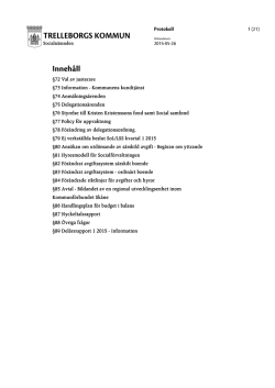 Socialnämndens protokoll 2015-05-26 (PDF