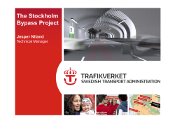 The Stockholm Bypass Project
