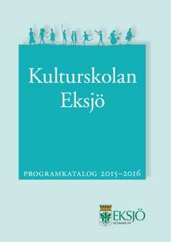 Kulturskolans broschyr 2015-2016