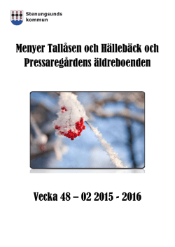 Menyer Tallåsen Hällebäck och Pressaregården 48