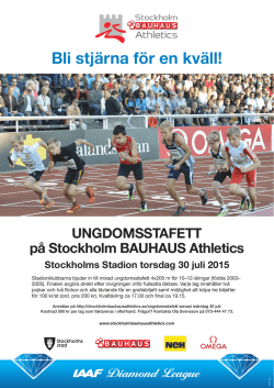 Bli stjärna för en kväll! - Stockholm Bauhaus Athletics