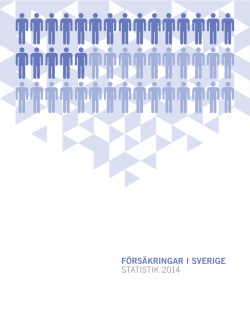 FÖRSÄKRINGAR I SVERIGE STATISTIK 2014