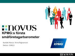 KPMG:s småföretagarbarometer