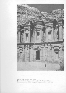 Från den gamla ruinstaden Petra, Jordan. Petra är känt för sina