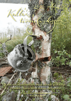 Ladda ned programmet för Kultur i Tiomilaskogen 2015