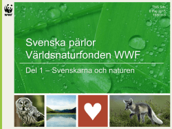 Svenskarna och naturen