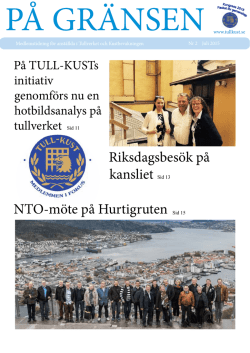 Riksdagsbesök på kansliet NTO-möte på Hurtigruten - Tull