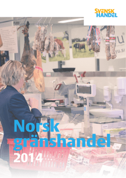 Norsk Gränshandel 2014