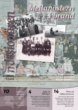 Adventkyrkans tidning "Missionären"