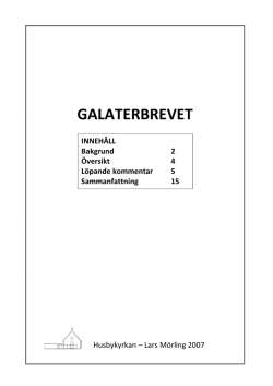 galaterbrevet – kompendium