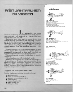 Fr&aring;n Jaktfalken till Viggen