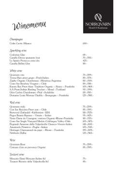 Winemenu - Norrqvarn