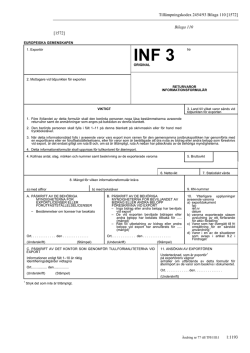INF 3 - Tullverket