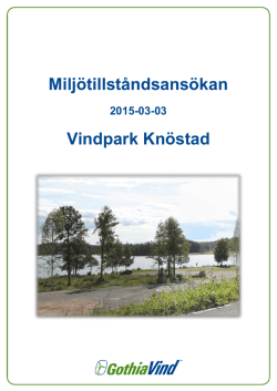 Miljötillståndsansökan: Vindpark Knöstad,200 m