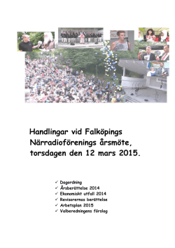 år 2014 - Radio Falköping 90,8