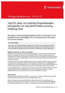 Hisingsleden och Väg 563/570 Bärby korsning