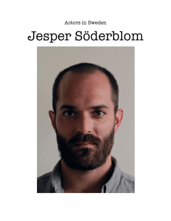Jesper Söderblom - Actors in Sweden