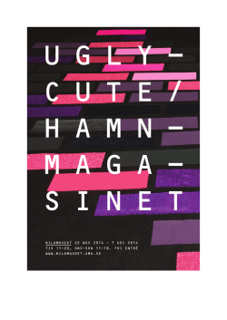 Rapport Uglycute/Hamnmagasinet, 2015-01