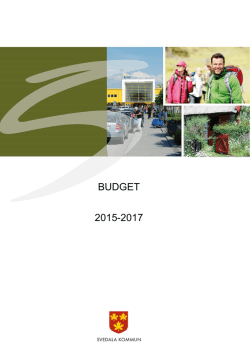 Budget 2015-2017 Klar