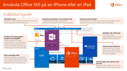 Använda Office 365 på en iPhone eller en iPad