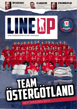 LineUp 2015 - Svenska Ishockeyförbundet