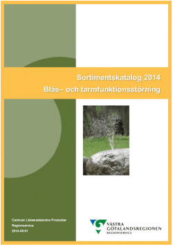 Sortimentskatalog Inkontinens