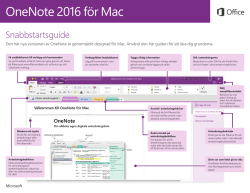 OneNote 2016 för Mac