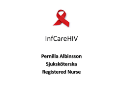InfCare HIV – Pernilla Albinsson