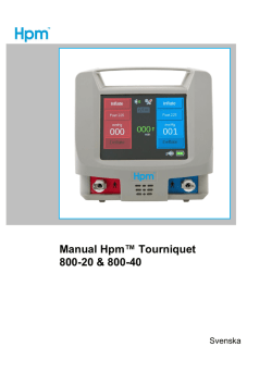 Manual Hpm™ Tourniquet 800-20 & 800-40
