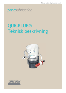 SE Teknisk beskrivning Quicklub