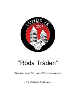 Röda Tråden” - Lunds Volleybollklubb