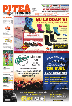 LÖRDAG 5/9