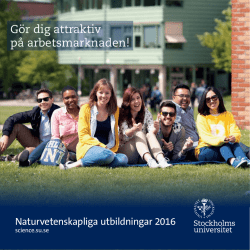 Naturvetaren - Stockholms universitet